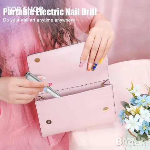 Преносима електрическа пила за нокти Efile, снимка 6 - Електрически пили за пети - 49551808