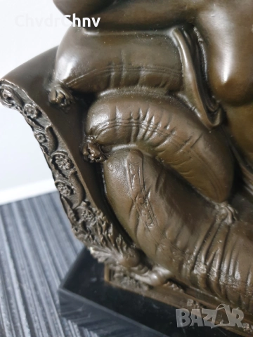 30см-8кг Canova статуетка/еротика/италианска бронзова скулптура/фигура Мария Полин Бонапарт-Венера, снимка 3 - Статуетки - 52724113