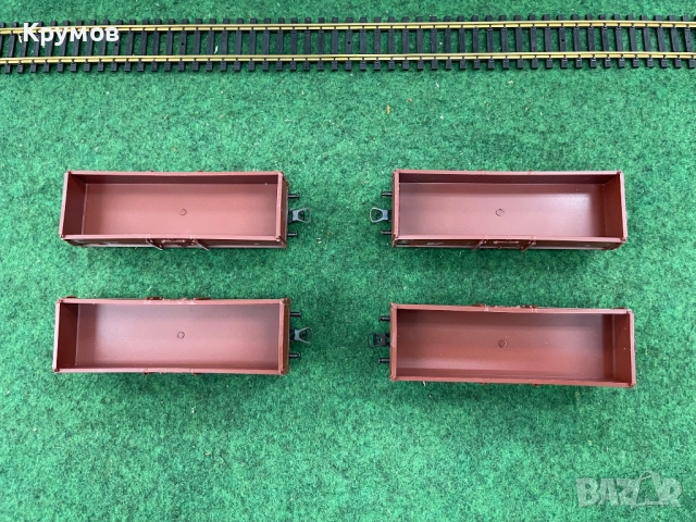 Вагон товарен открит 2-осен Роко HO 1:87 влак ЖП модел кутия нов, снимка 3 - Колекции - 52979399