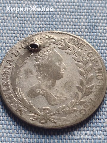 Сребърна монета 20 кройцера 1765г. Мария Терезия Виена Свещена Римска империя 13641, снимка 6 - Нумизматика и бонистика - 42871851