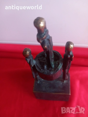 СТАВРИ КАЛИНОВ Малка Бронзова Пластика , Статуетка, снимка 7 - Антикварни и старинни предмети - 54144118