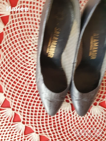 Salamander-стил и комфорт в сиво, снимка 5 - Дамски обувки на ток - 52203714