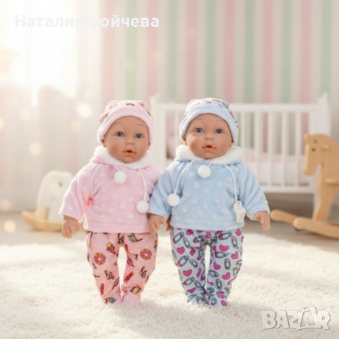 Кукла бебе със звук и зимни дрехи - 36 см - Перфектен подарък за празниците, снимка 4 - Кукли - 53379019