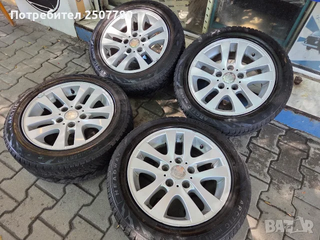 Оригинални джанти за bmw e46 e90 e87 с нови гуми 205 55 16 цола , снимка 2 - Гуми и джанти - 56010809