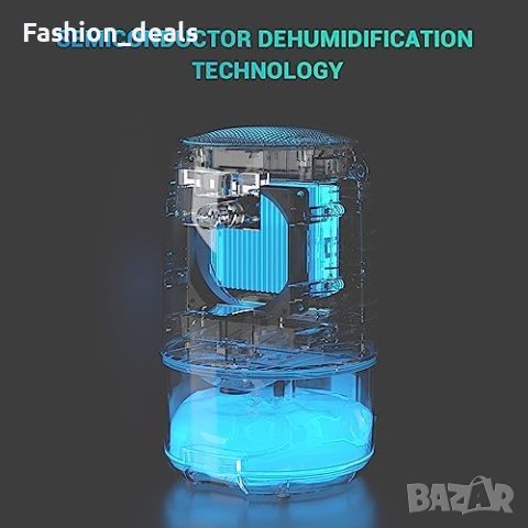 Нов INKBIRD Портативен Обезвлажнител 1100мл - 7 LED Цвята Тих Режим, снимка 6 - Други стоки за дома - 42746110