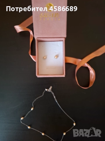 Swan peаrls Сребърни Обеци и колие , снимка 3 - Бижутерийни комплекти - 51657858