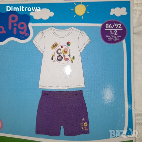 р-р86/92см Peppa pig пижама б.л.