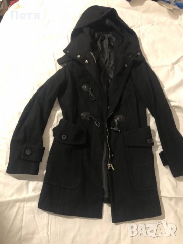 Benetton Дамско черно палто