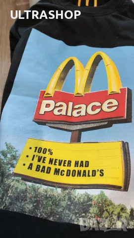 Palace x McDonald's Sign T-shirt Размер: М, снимка 7 - Тениски - 56074060