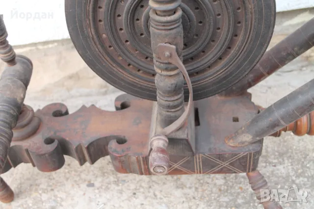 Стар чекрък за предене на вълна, снимка 4 - Антикварни и старинни предмети - 49496880