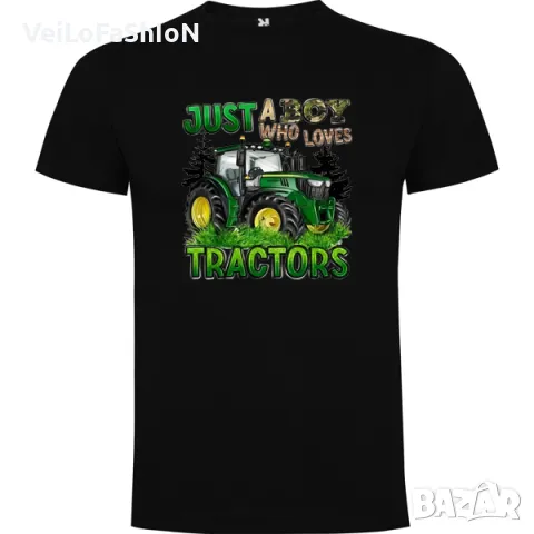 Нова детска тениска с Трактор в три цвята, снимка 2 - Детски тениски и потници - 48673440