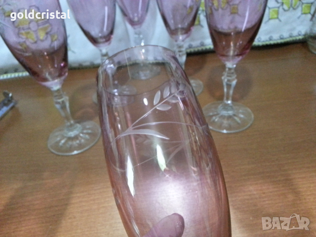 Ретро кристални чаши , снимка 8 - Антикварни и старинни предмети - 44810669