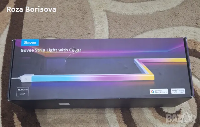 Govee RGBIC LED ленти с капаци [енергиен клас G]H61B5 (5m), снимка 1