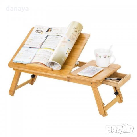  2629  Бамбукова маса за лаптоп за легло, снимка 3 - Други стоки за дома - 35257848