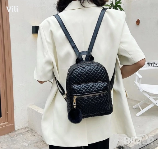 Дамски раници в черно , снимка 4 - Раници - 53118011