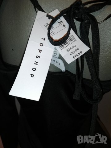 Черна блуза на Топшоп р-р S, нова с етикет, снимка 8 - Корсети, бюстиета, топове - 37838372