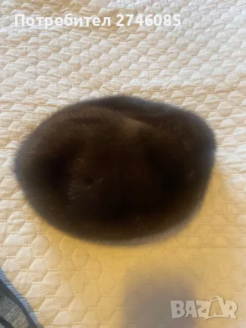 Дамска шапка визон, снимка 2 - Шапки - 48005203