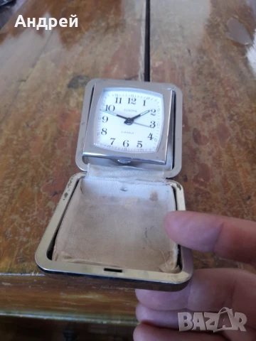 Стар настолен часовник Europa, снимка 3 - Антикварни и старинни предмети - 50928992