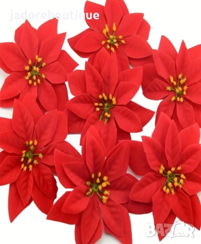 Изкуствена коледна звезда 12 см