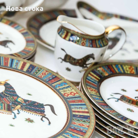 Луксозен сервиз Хермес, 58 части, снимка 3 - Сервизи - 54009585