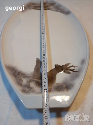 Немско голямо порцеланово плато с елени   18/2, снимка 5 - Сервизи - 38332991