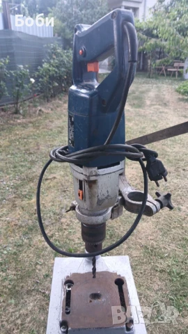 Настолна бормашина Елпром BZ16A със стойка, снимка 4 - Бормашини - 50995664