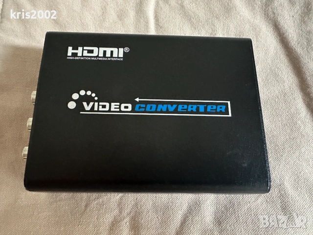 HDMI Видео конвертор към composite (чинчове) или S-video, снимка 3 - Кабели и адаптери - 53273249
