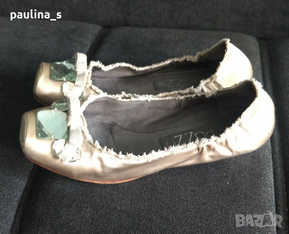 Балеринки от естествена кожа и коприна "Apepazza"® / N37, снимка 3 - Дамски елегантни обувки - 37343341