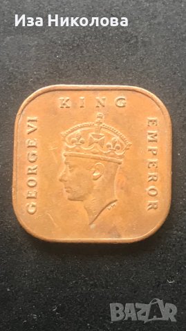 Малайя 1 цент 1945г