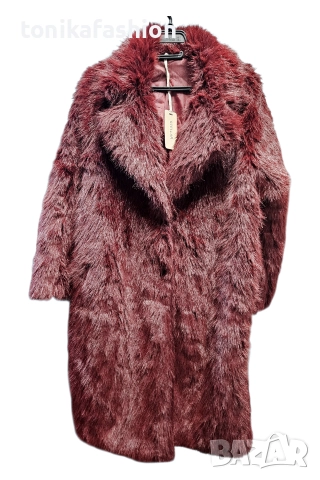 Палто с еко косъм, снимка 2 - Палта, манта - 52884557