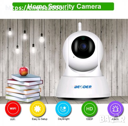 ПРОМО! Full HD 1080P, WirelessHome Security Camera Baby Monitor Night Vision CCTV, снимка 6 - Камери - 31795438