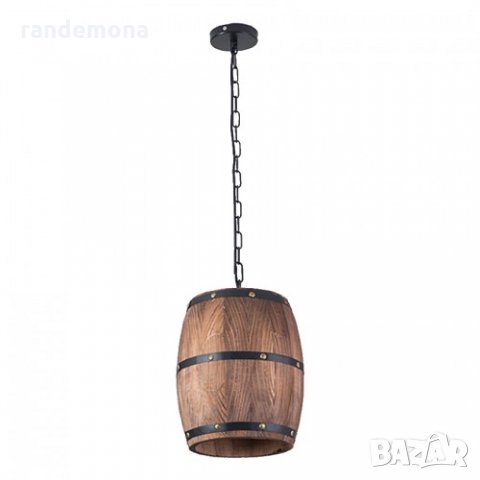 Осветително тяло Дървено буре, снимка 1