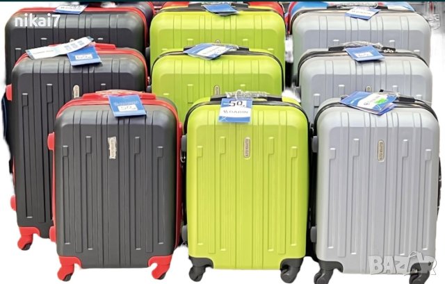 пътнически куфар+разширител комплект 3брABS удароустойчив 4 колела360°, снимка 9 - Куфари - 42072806