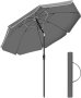 Плажен чадър / Градински Чадър с чупещо се рамо GPU065G01, снимка 1