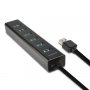USB Хъб USB 3.0 Axagon HUE-SA7BP - 7 USB3.0 Порта и захранващ адаптер Fast charging 