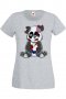 Дамска Тениска Panda Bear Zombi Gamer STAGE 2,Изненада,Повод,Подарък,Празник, снимка 7