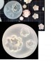 розички божур силиконов молд декорация украса фондан торта мъфини смола, снимка 1 - Форми - 30733742