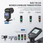 NEEWER Z1-S TTL светкавица Speedlite с кръгла глава за Sony DSLR фотоапарати, 76Ws 2.4G 1/8000s HSS , снимка 5