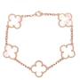 Златна дамска гривна Van Cleef 9,75гр. 18,0см. 14кр. проба:585 модел:37759-5, снимка 1
