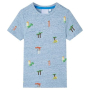 Детска тениска, син меланж, 128(SKU:12227, снимка 1 - Детски тениски и потници - 44696797
