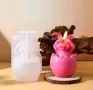 3D Три модела Великденски заек зайче в яйце Силиконов молд форма калъп за свещи гипс сапун , снимка 5