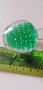 зелени балони ваза Морано стъкло, снимка 6