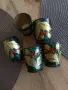 5бр винтидж чашки-хохлома, снимка 3