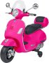 Детски акумулаторен мотор Globo Vespa GTS Super Sport GLO1805 Pink 12V Веспа с багажник Детски скуте, снимка 2