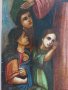 19 Век. Голяма, Старинна, Руска Икона "Исус Христос Благославя Децата", снимка 8