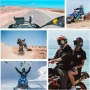 Стойка за мотоциклетна каска TELESIN с извита брадичка за GoPro Hero , снимка 7