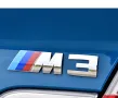 Хромиран емблема "M3" BMW M POWER за заден капак M3 лого, снимка 1