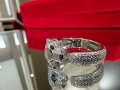 CARTIER Panthere de Cartier White Gold Full Diamonds Дамски Пръстен, снимка 1