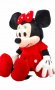 Играчка Minnie and Mickey - Disney, Плюшена, Червена рокля, 30 см, снимка 3