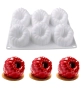 6 голяма 3D малина малини силиконов молд форма фондан шоколад гипс свещ мус десерти , снимка 3